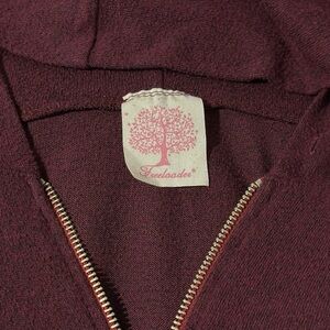 Freeloader Burgundy Zip-Up Jacket.